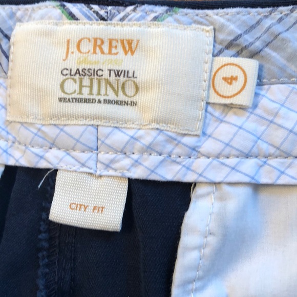 J Crew Navy Shorts 5in Size 4 - Picture 2 of 3